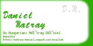daniel matray business card